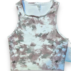 NWT Balance Collection Pastel Tie Dye Cropped Tank Medium